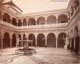 Sevilla, Casa de Pilatos, el patio principal. Léon et Lévy