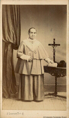 Madrid, retrato del padre Claret, confesor de Isabel II. J. Laurent.