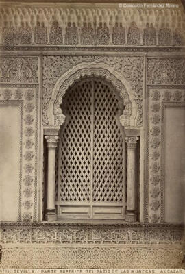 Sevilla, Alcázar, Patio de las muñecas, parte superior. E. Beauchy.