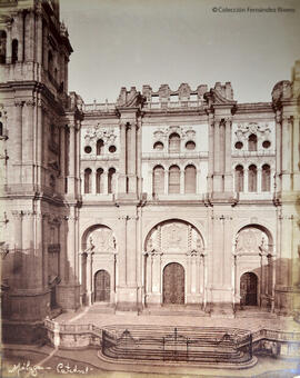 Málaga, Catedral, fachada principal. Autor desconocido.