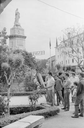 Plaza de Capuchinos. Mayo de 1969. Málaga, España.
