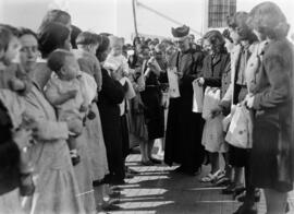 Cárcel de mujeres. Presas de la Guerra Civil Española. Hacia 1940. Málaga. España.