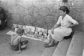 Estampas religiosas. Hacia 1950. Málaga, España