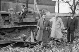Derribo viviendas del Arroyo del Cuarto. 1958-12. Inundaciones de 4 de diciembre de 1958. Málaga, España.