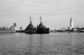 Puerto de Málaga. Paseo de la Farola. Enero de 1960. Málaga, España
