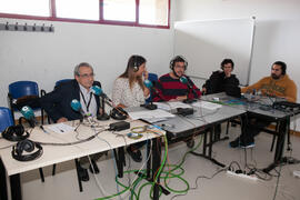 José Ángel Narváez en la Cadena COPE. Jornadas de Puertas Abiertas de la Universidad de Málaga. Complejo Polideportivo Universitario. Abril de 2016