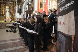 Concierto de Navidad de la Coral Sancti Petri homenaje a la Facultad de Económicas. Iglesia de los Mártires. Diciembre de 2015