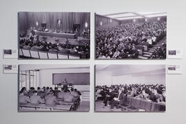 Exposición "50 Años de la Facultad de Ciencias Económicas y Empresariales". Sala de la ...