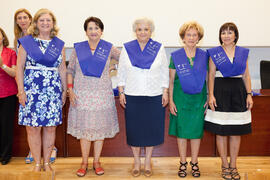 Alumnas en la clausura de la XIX edición del Curso Aula de Mayores de la Universidad de Málaga. P...