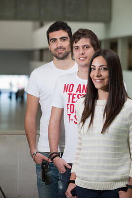 Retrato de alumnos para una portada de revista. Facultad de Comercio y Gestión. Marzo de 2012