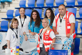 Equipo médico. 14º Campeonato del Mundo Universitario de Fútbol Sala 2014 (FUTSAL). Antequera. Julio de 2014