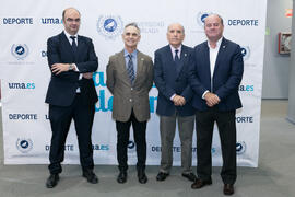 Foto de grupo previo a la Gala del Deporte Universitario 2018. Escuela Técnica Superior de Ingeni...