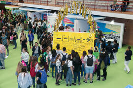 Estand de Link by UMA-ATech. Jornadas de Puertas Abiertas de la Universidad de Málaga. Complejo P...