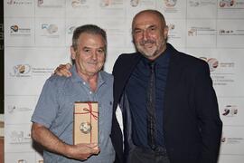 Sebastián Morales y Eugenio Luque. Homenaje al personal jubilado de la Facultad de Ciencias Económicas y Empresariales. Campus de El Ejido. Septiembre de 2022