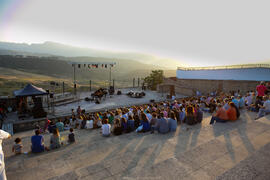 Momentos previos al concierto de Dorantes. Cursos de Verano de la Universidad de Málaga. Ronda. J...