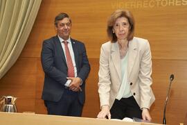 Toma de posesión de Isabel María Abad Guerrero como nueva Vicerrectora Adjunta de Empleabilidad de la Universidad de Málaga. Edificio del Rectorado. Abril de 2024