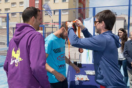 Entrega de medallas. Campeonato de España Universitario de Pádel. Antequera. Abril de 2017