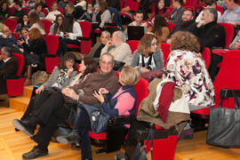 Asistentes a la conferencia "Dialogando", con César Bona. Facultad de Derecho. Enero de...