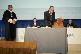 Toma de posesión de Jesús Bonill Jiménez como nuevo Delegado del Rector en Materia de Personal de la Universidad de Málaga. Paraninfo. Marzo de 2024