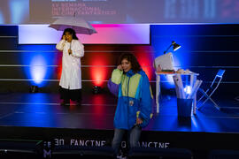 Ensayos previos. Gala de Clausura de la 30 edición de Fancine de la Universidad de Málaga. Cine A...