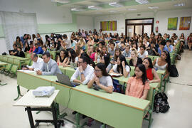 Asistentes al acto de graduación de los alumnos del CIE de la Universidad de Málaga. Centro Internacional de Español. Junio de 2015