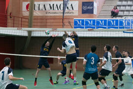 Partido UCAM - Universidad de Almería. Campeonato de España Universitario de Voleibol. Complejo Polideportivo Universitario. Abril de 2018