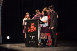 Ensayos para la Gala Inaugural de la XXIV edición de Fancine de la Universidad de Málaga. Teatro Cervantes. Noviembre de 2014