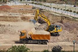 Obras de la nueva Facultad de Turismo. Campus de Teatinos. Junio de 2021