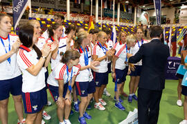 Medalla de bronce para Rusia. Acto de clausura y entrega de medallas. 14º Campeonato del Mundo Un...