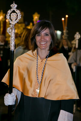 Ana María Luque Gil. Estación de Penitencia de la Hermandad de los Estudiantes. Málaga. Abril de 2017