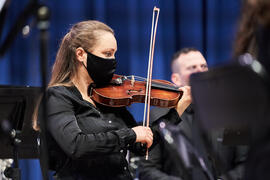 Violinista. Concierto de Bandas Sonoras de la 31 edición de Fancine de la Universidad de Málaga. ...