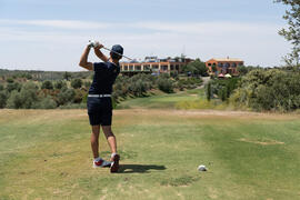 Jugador de la Universidad de Málaga. Campeonato Europeo de Golf Universitario. Antequera. Junio d...