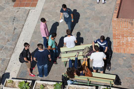 Ambiente en la facultad de Ciencias Económicas y Empresariales. Campus de El Ejido. Mayo de 2015