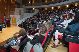 César Bona en su conferencia "Dialogando". Facultad de Derecho. Enero de 2017