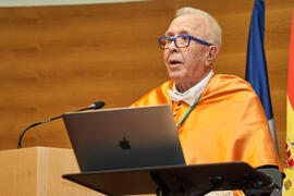 José Sánchez Maldonado. Investidura de Jorge Martínez-Vázquez como Doctor "Honoris Causa" por la Universidad de Málaga. Edificio del Rectorado. Julio de 2025
