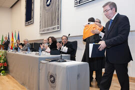 Rafael Ventura Fernández toma posesión como nuevo vicerrector de Innovación social y Emprendimiento de la Universidad de Málaga. Paraninfo.  Enero de 2016
