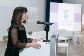 Ruth Sarabia García. Inauguración del 7º Congreso Internacional de Actividad Física Deportiva para Mayores. Escuela Técnica Superior de Ingeniería de Telecomunicaciones y de Informática. Noviembre de 2017