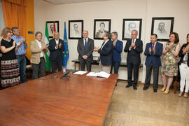 Toma de Posesión de Eugenio José Luque Domínguez como Decano de la Facultad de Económicas. Facultad de Ciencias Económicas y Empresariales.  Junio de 2016