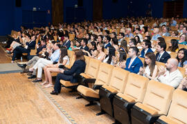 Asistentes. Graduación de Másters de la Facultad de Ciencias Económicas y Empresariales de la Uni...