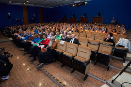 Asistentes a la investidura de Bernardo Quintero como Doctor "Honoris Causa" por la Universidad de Málaga. Paraninfo. Marzo de 2025