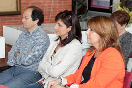 Inauguración de la exposición "40 años de la Biblioteca". Biblioteca General. Abril de ...