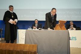 Toma de posesión de Jesús Bonill Jiménez como nuevo Delegado del Rector en Materia de Personal de la Universidad de Málaga. Paraninfo. Marzo de 2024