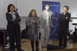 Presentación de videoclip y concierto del taller "1+1 Fusión Cultural Atalaya, 2ª Fase" por la Universidad de Málaga. Paraninfo. Abril de 2010