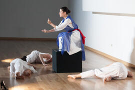 Representación de la obra "La Gaviota" de la compañía Mu Teatro. Paraninfo. Octubre de 2015