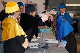 Investidura de nuevos doctores por la Universidad de Málaga. Salón de Actos de la Escuela Técnica Superior de Ingeniería Informática. Enero de 2015