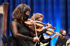 Violinista. Concierto de Bandas Sonoras de la 31 edición de Fancine de la Universidad de Málaga. ...