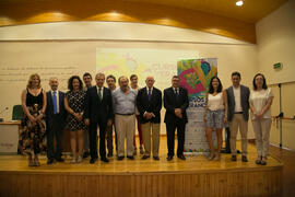 Foto de grupo. Inauguración de los Cursos de Verano de la Universidad de Málaga. Vélez Málaga. Ju...