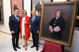 Presentación del cuadro de la rectora Adelaida de la Calle en la Galería de Rectores de la Universidad de Málaga. Edificio del Rectorado. Marzo de 2019