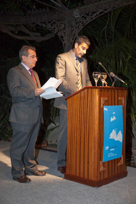 "La Noche del Libro", pregón inaugural de la 39ª Feria del Libro de Málaga. Jardín Botá...