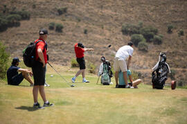 Jugadores en el Campeonato Europeo de Golf Universitario. Antequera. Junio de 2019